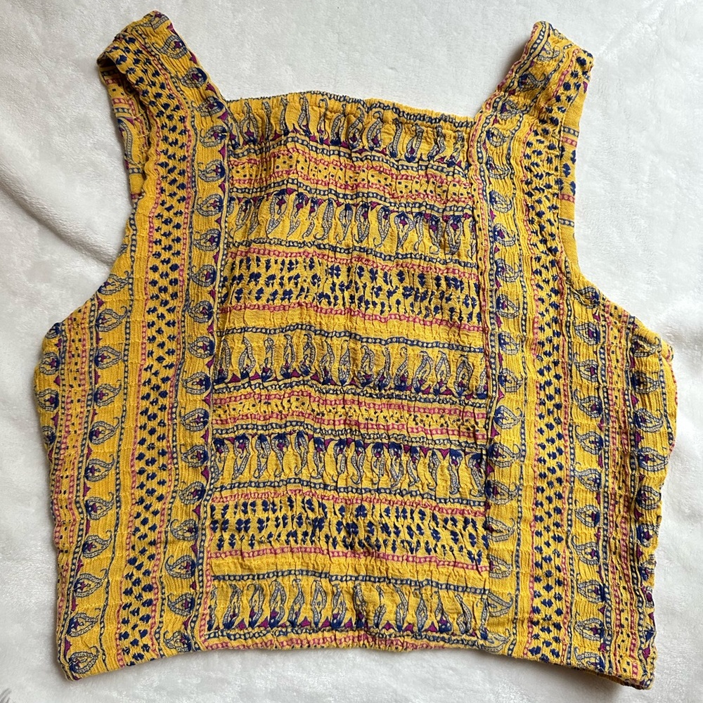 Patterned Yellow Earthbound Tank - image 2